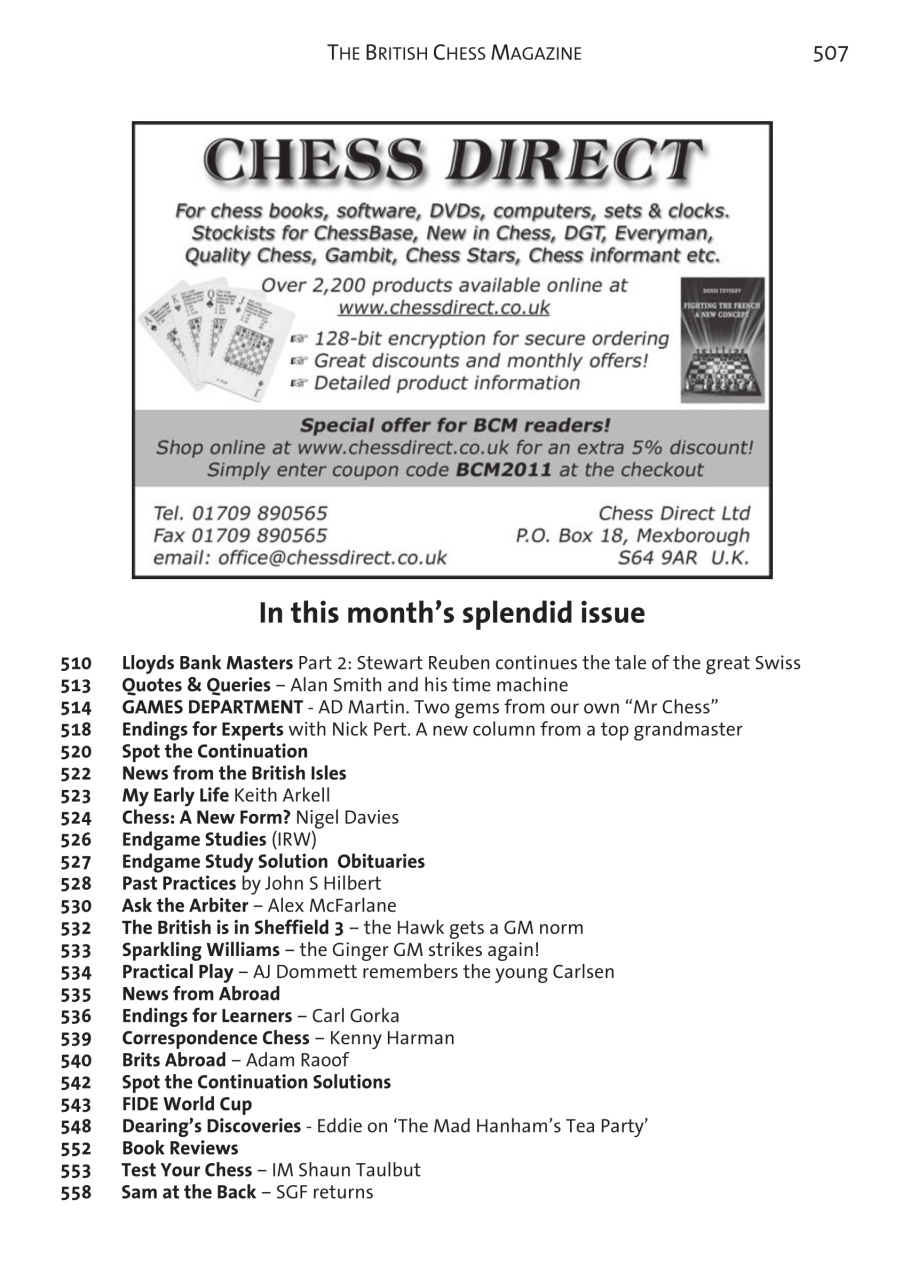 British Chess Magazine Preview Pages