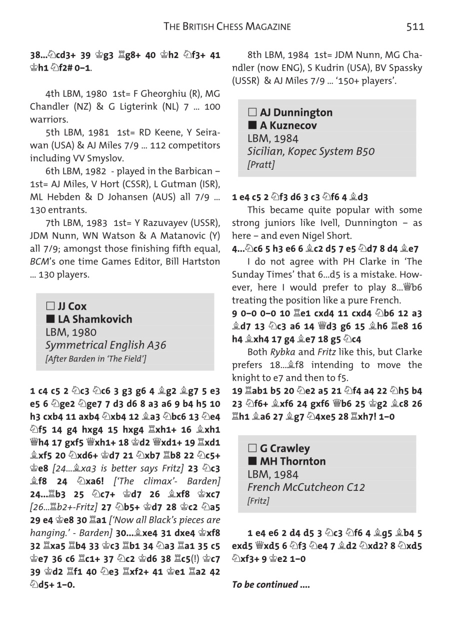 British Chess Magazine Preview Pages