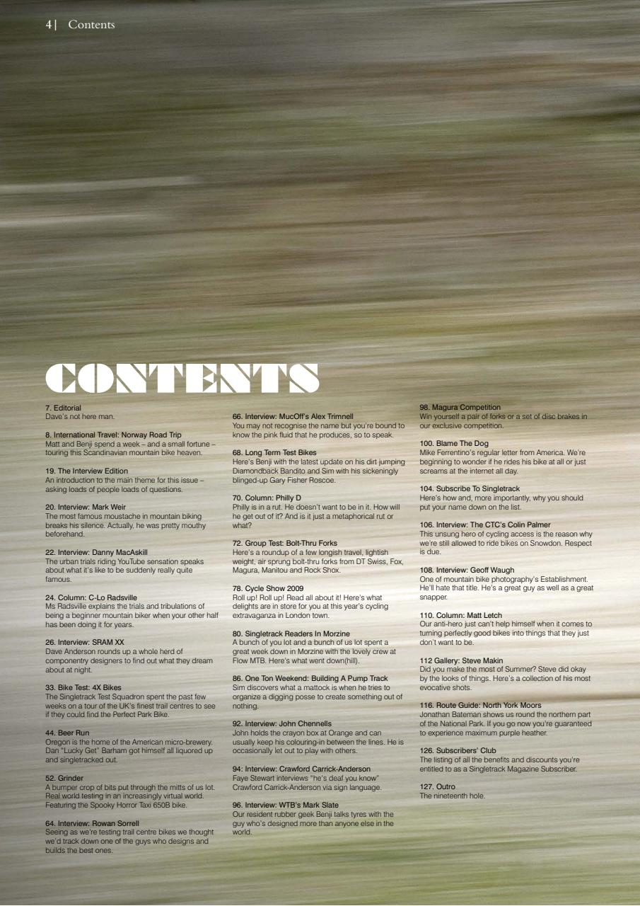 Singletrack Preview Pages