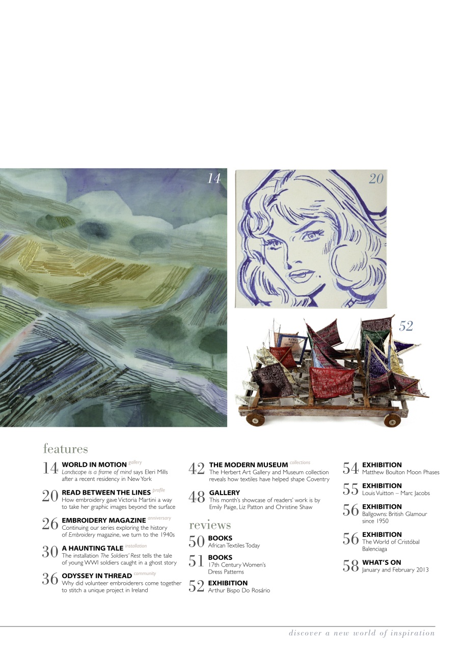 Embroidery Magazine Preview Pages