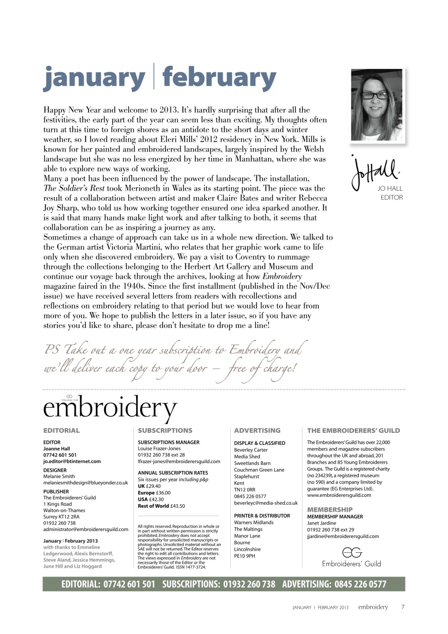 Embroidery Magazine Preview Pages