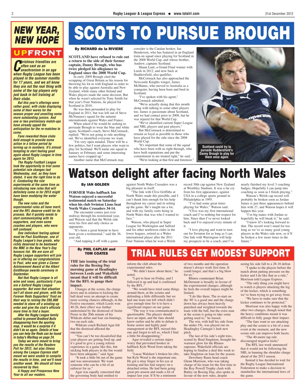 League Express Preview Pages