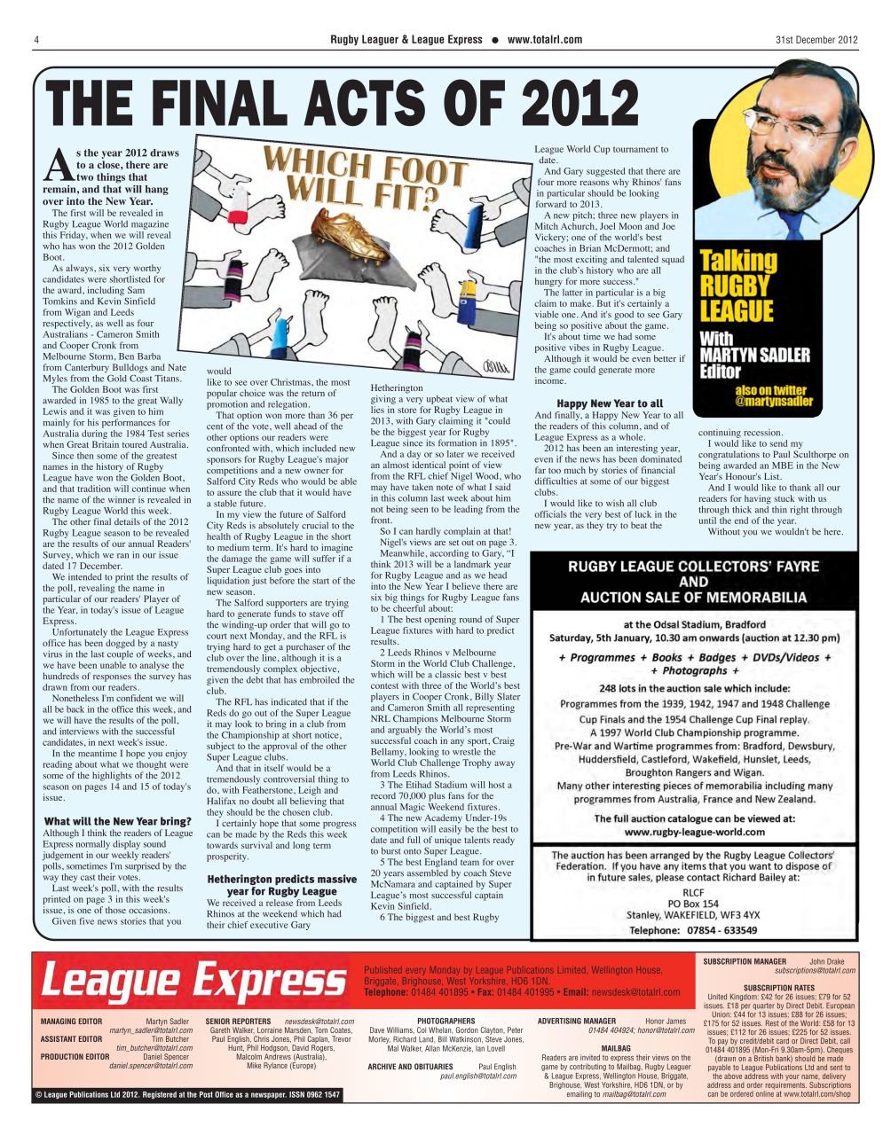 League Express Preview Pages