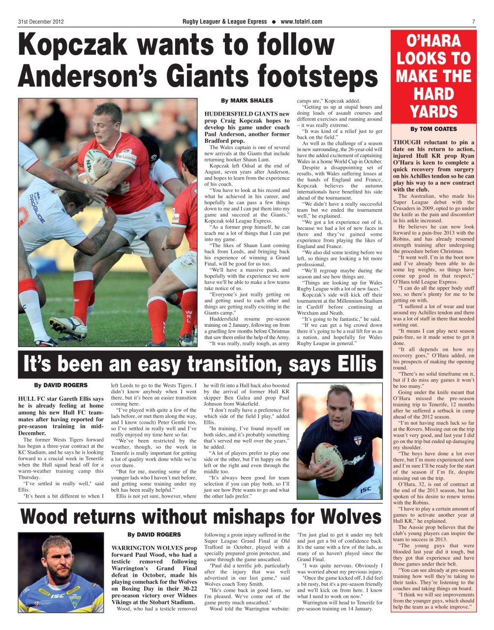 League Express Preview Pages