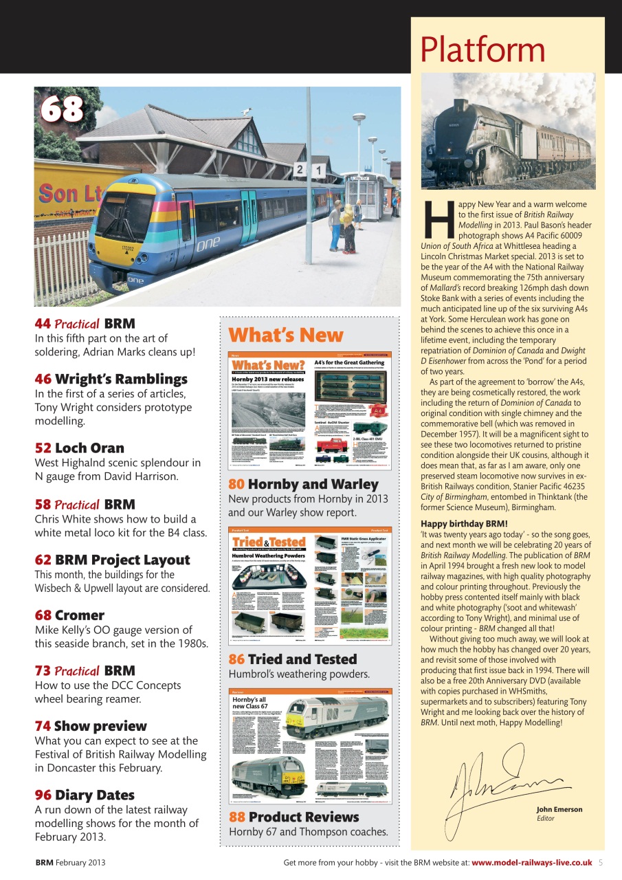 British Railway Modelling (BRM) Preview Pages