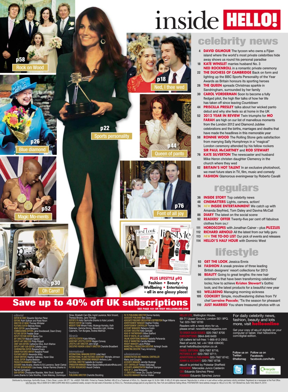 Hello! Magazine Preview Pages