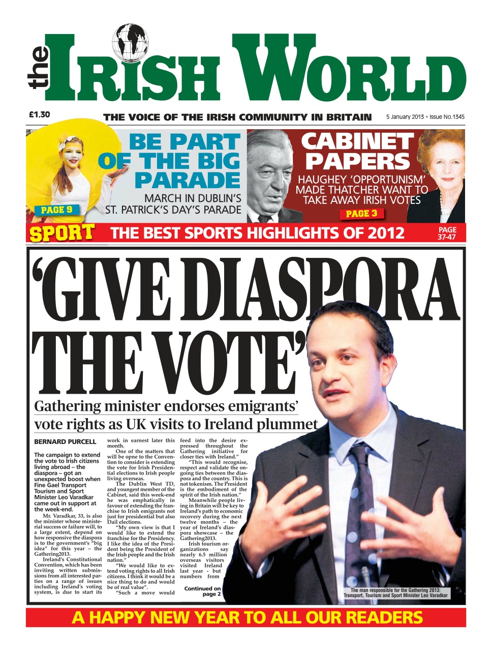 Irish World Preview Pages