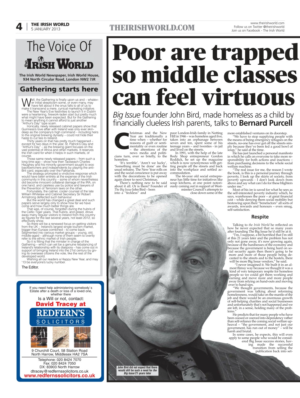 Irish World Preview Pages