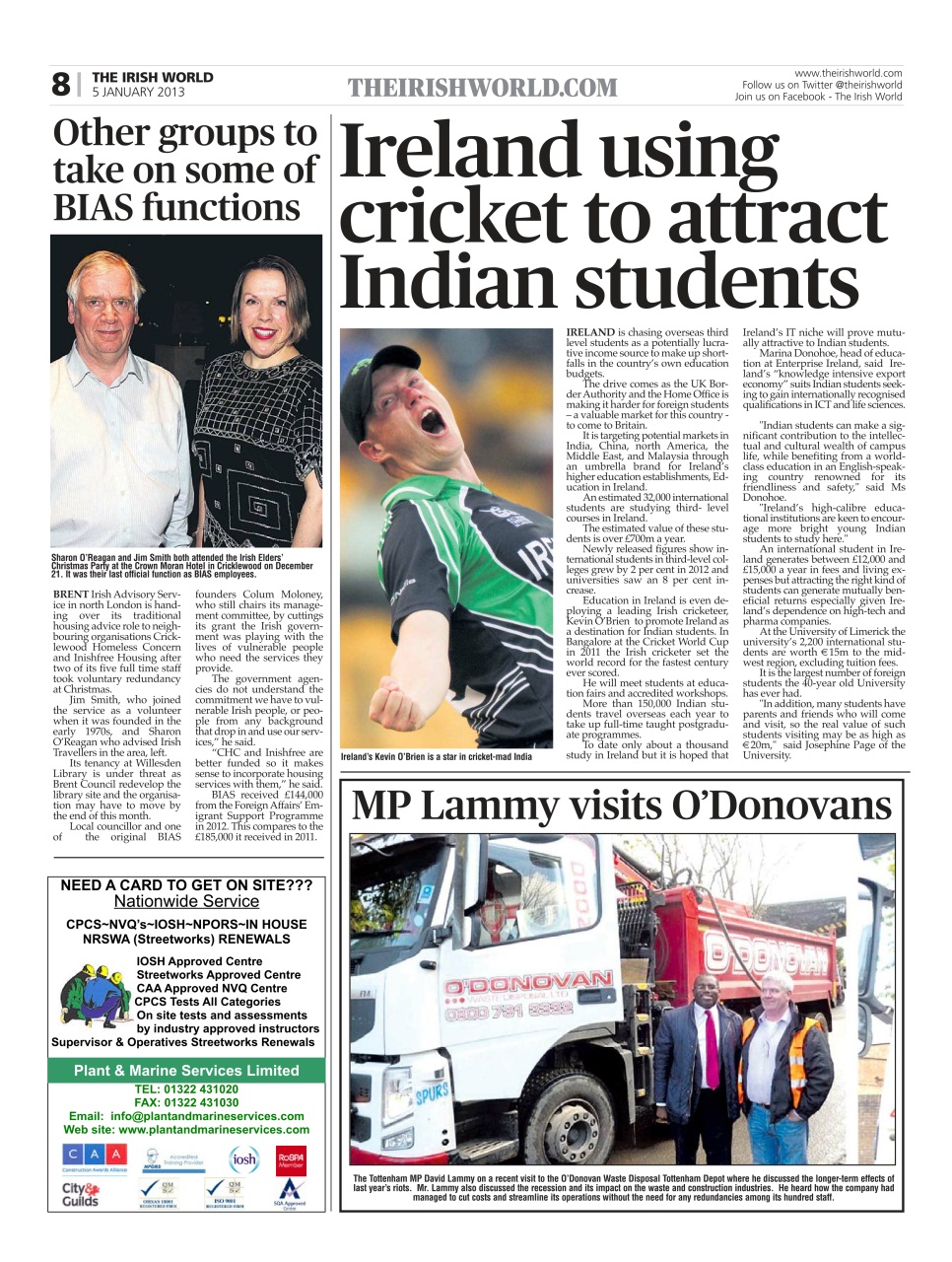 Irish World Preview Pages