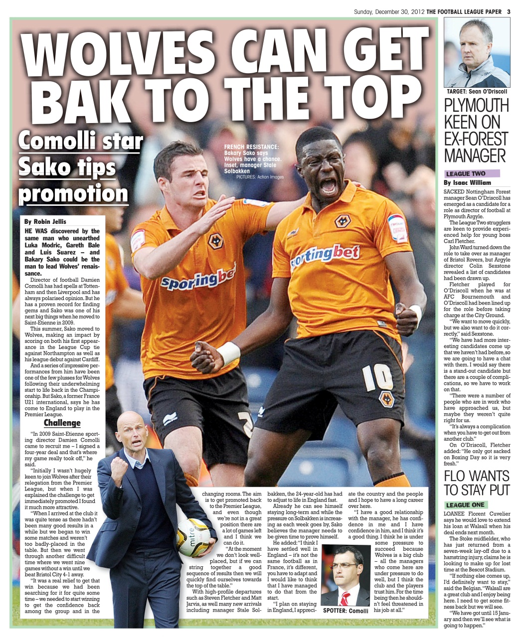 The Football League Paper Preview Pages