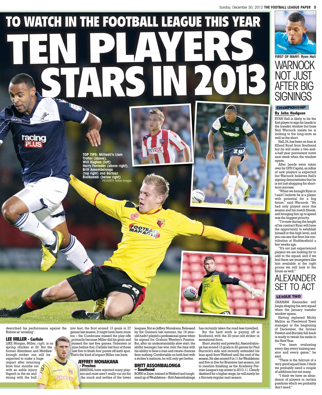 The Football League Paper Preview Pages