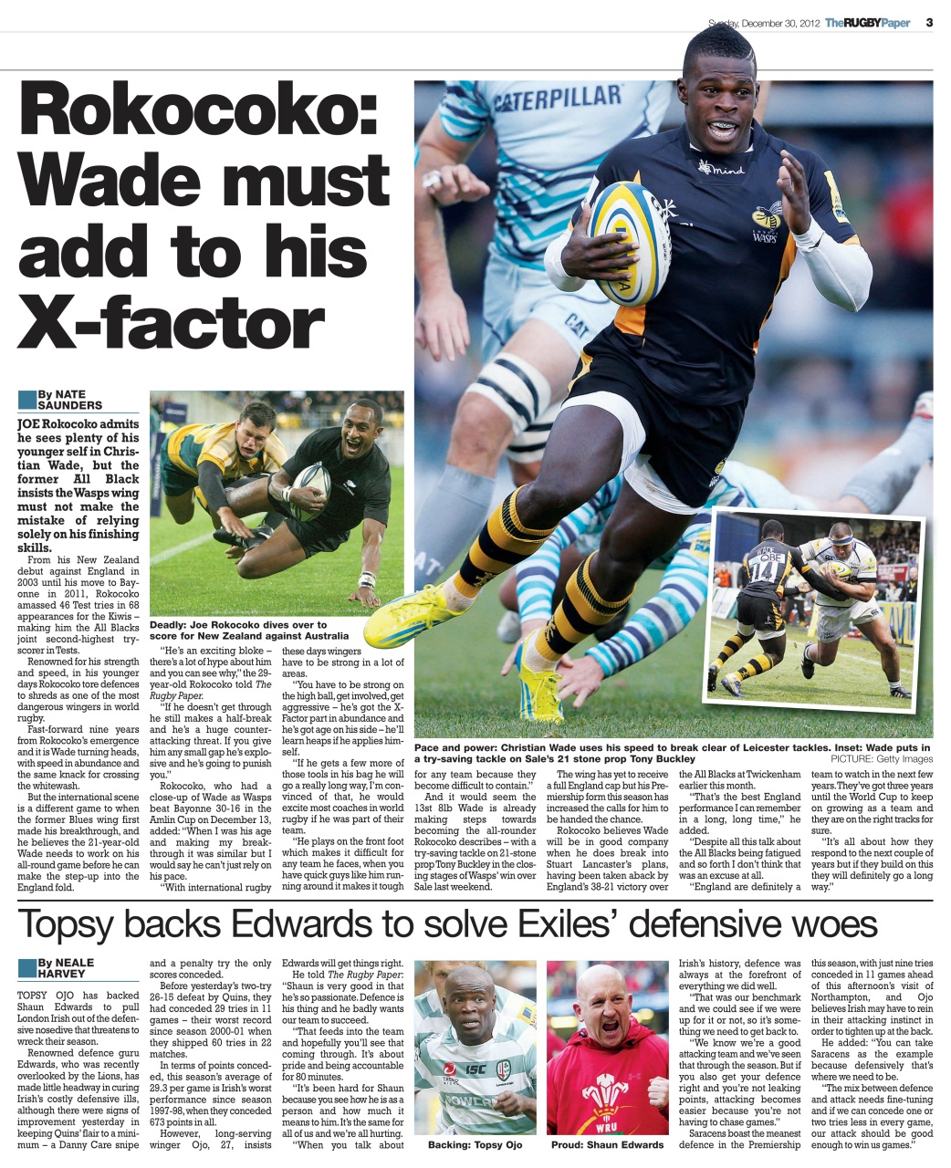 The Rugby Paper Preview Pages