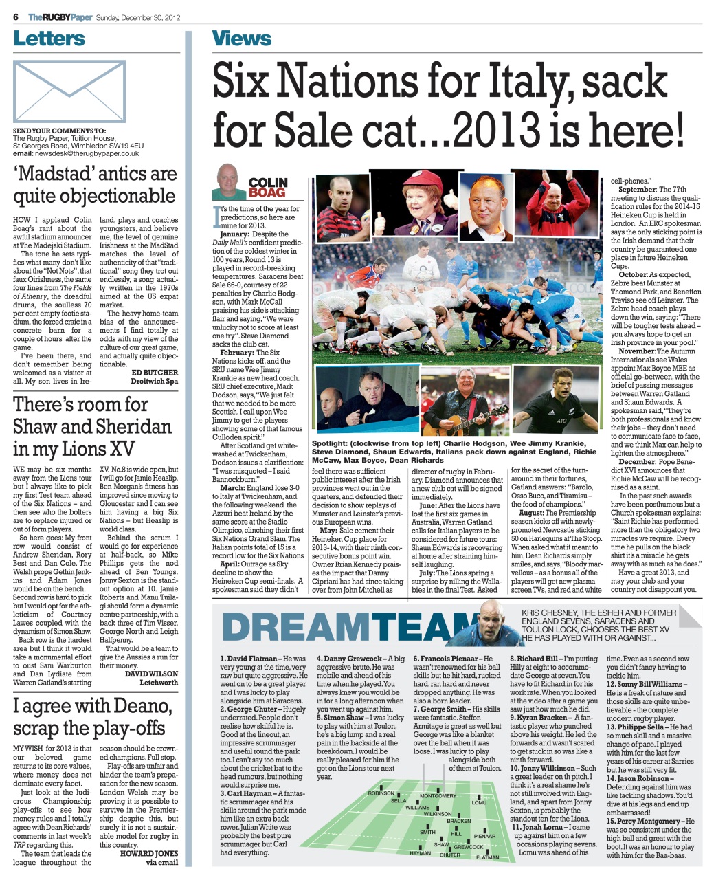 The Rugby Paper Preview Pages