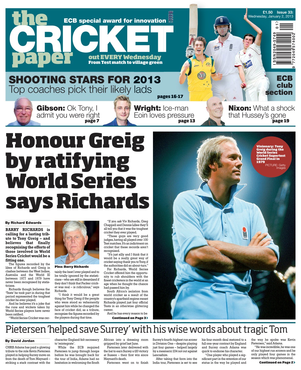 The Cricket Paper Preview Pages