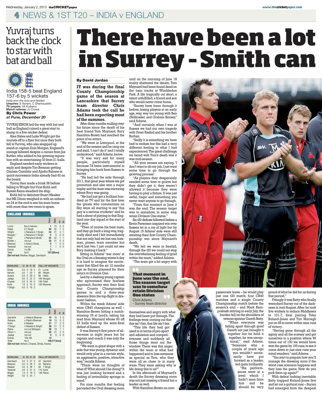 The Cricket Paper Preview Pages