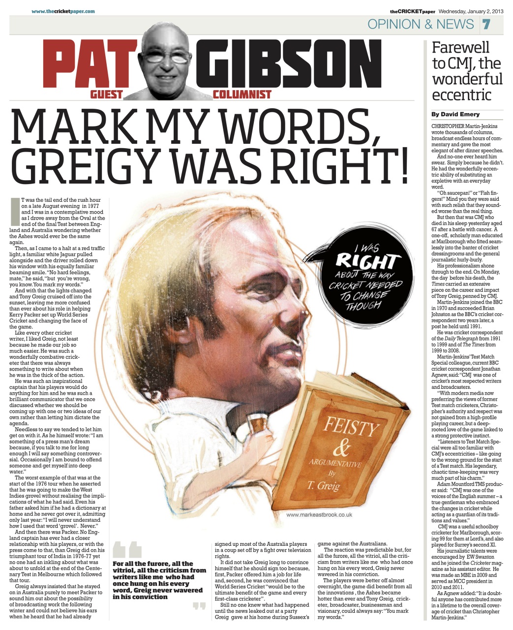 The Cricket Paper Preview Pages