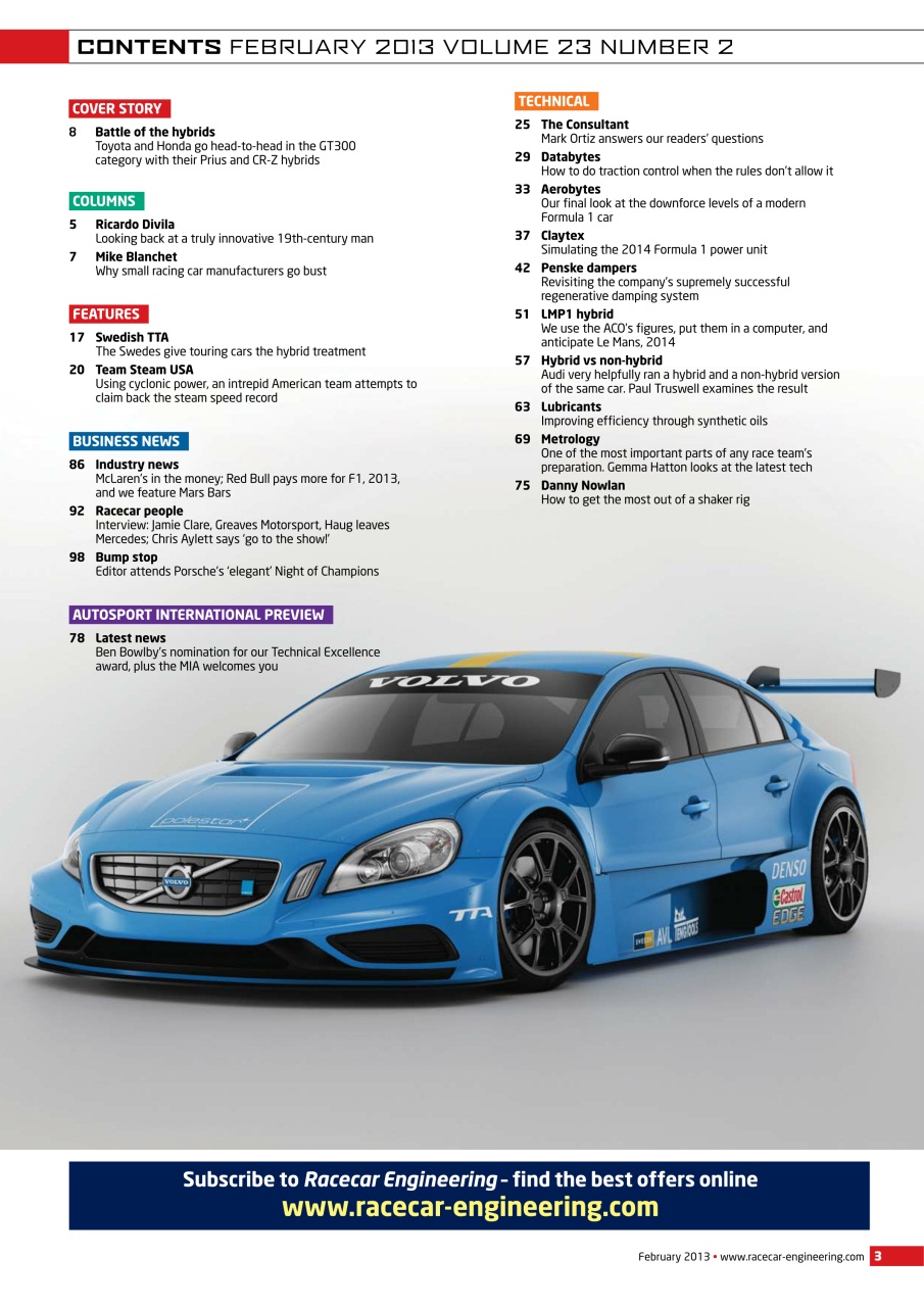 Racecar Engineering Preview Pages