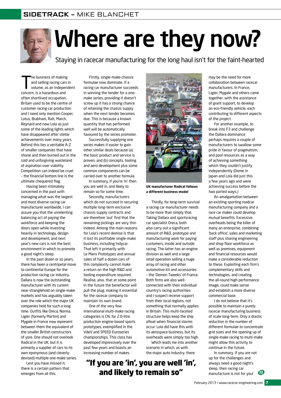 Racecar Engineering Preview Pages