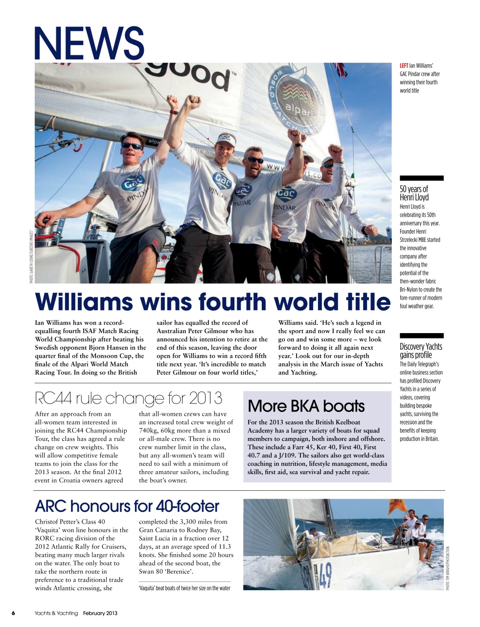 Yachts & Yachting Preview Pages