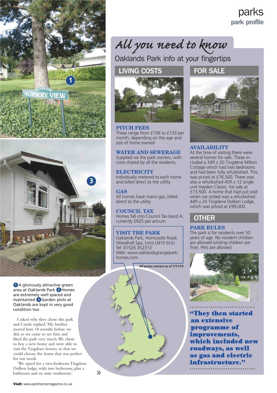 Park Home & Holiday Living Preview Pages