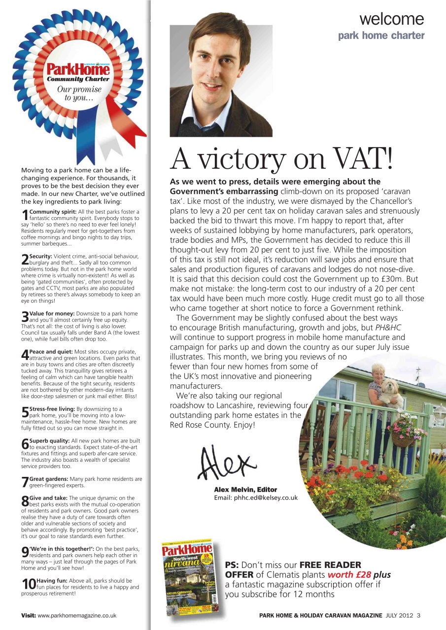 Park Home & Holiday Living Preview Pages