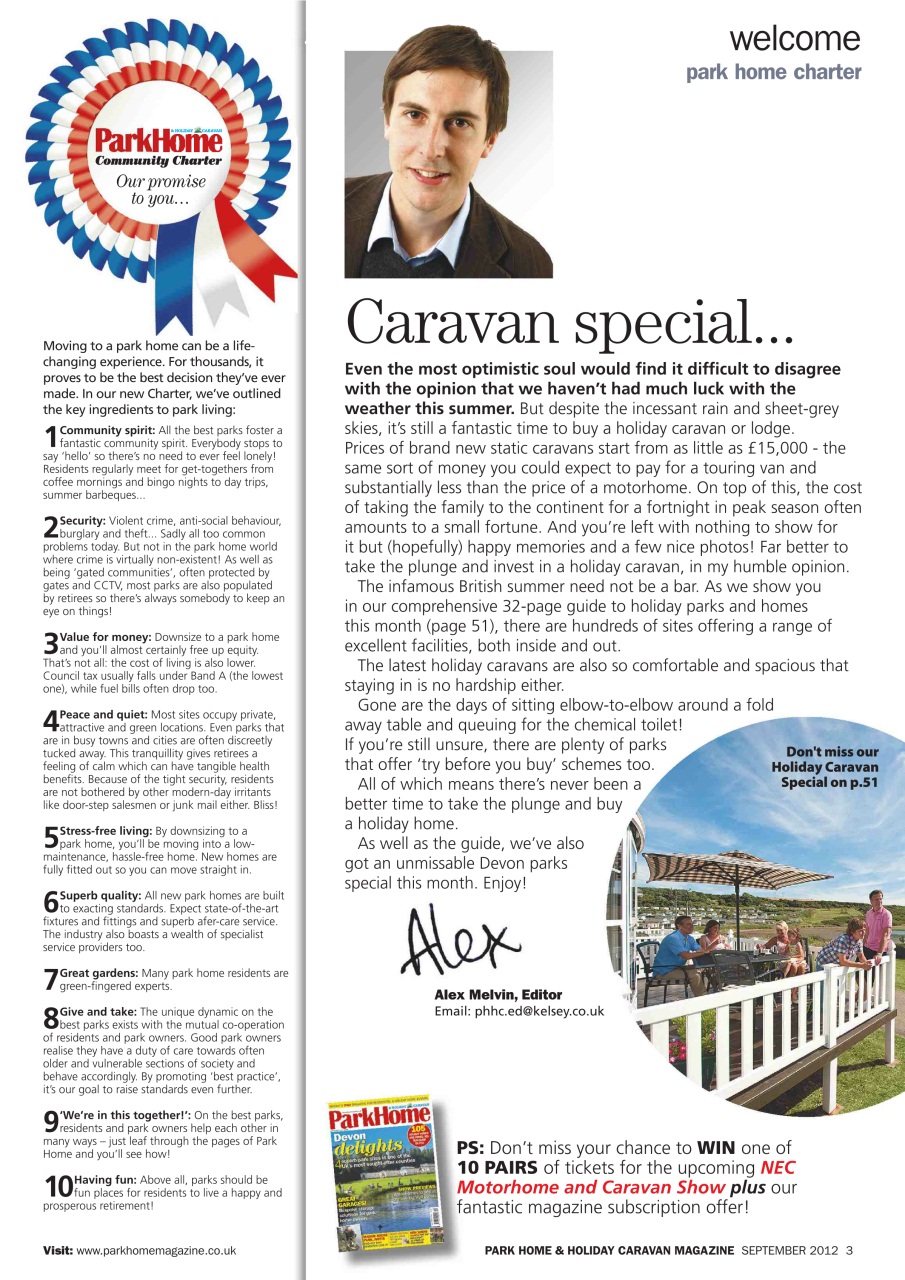 Park Home & Holiday Living Preview Pages