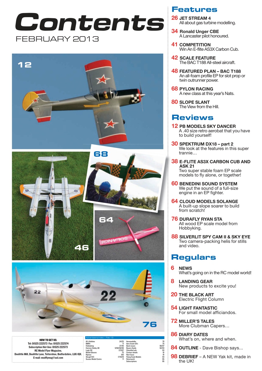 Radio Control Model Flyer Preview Pages