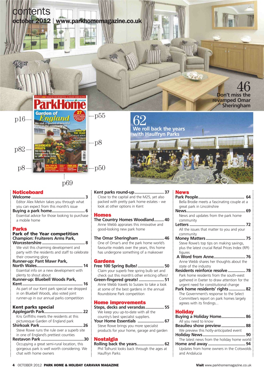 Park Home & Holiday Living Preview Pages