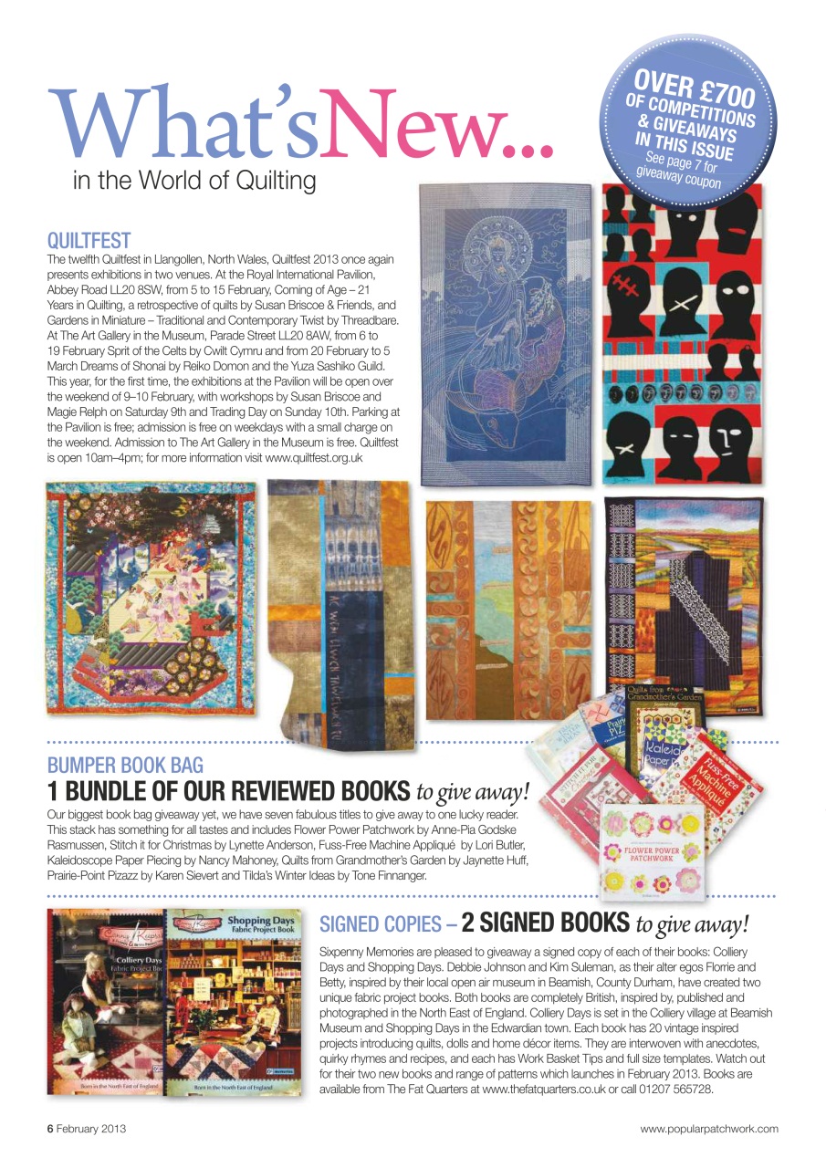 Popular Patchwork Magazine Preview Pages