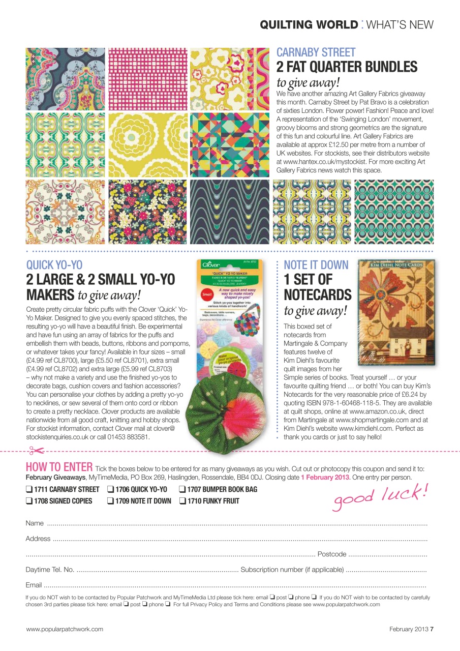 Popular Patchwork Magazine Preview Pages