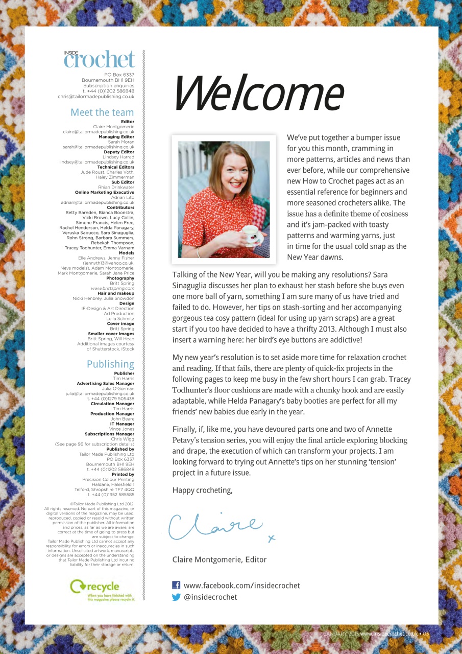 Inside Crochet Preview Pages