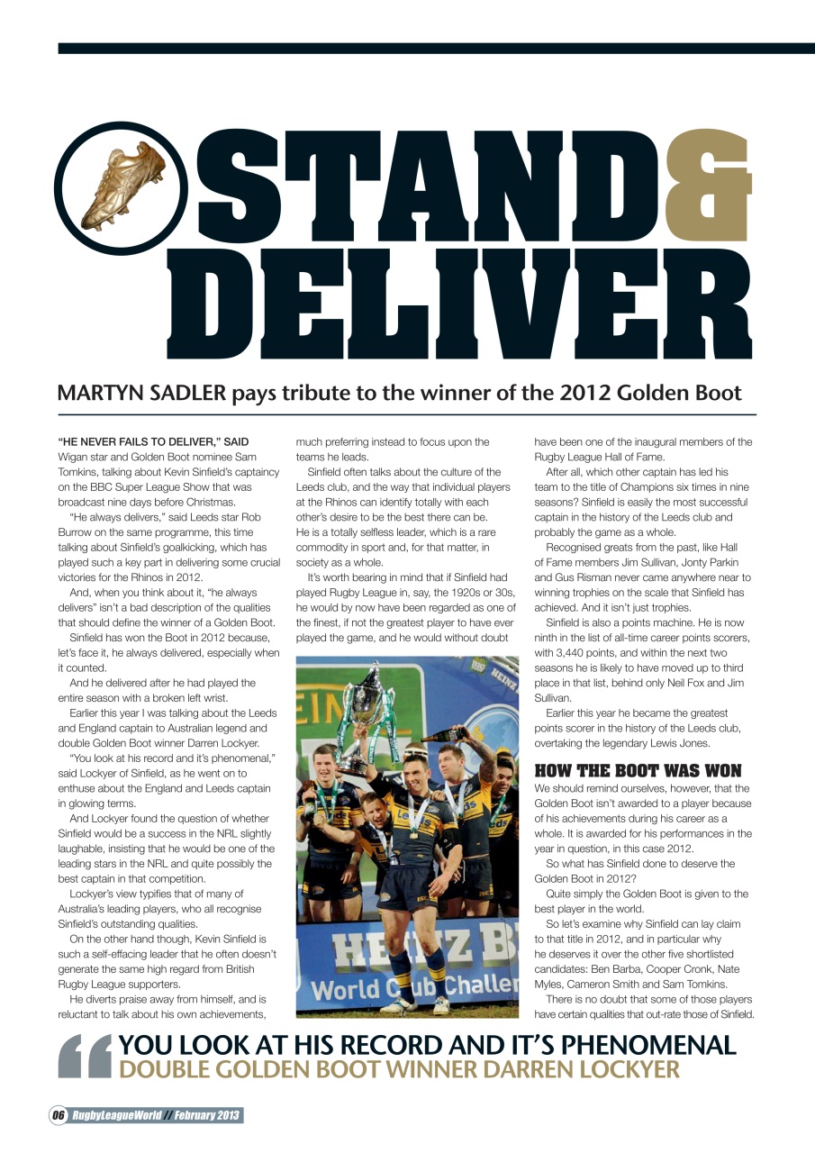 Rugby League World Preview Pages