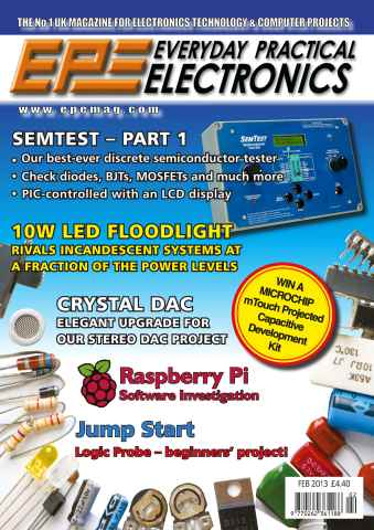Practical Electronics issue EPE February 2013