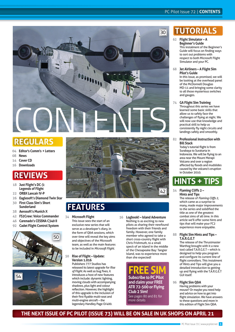 PC Pilot Preview Pages