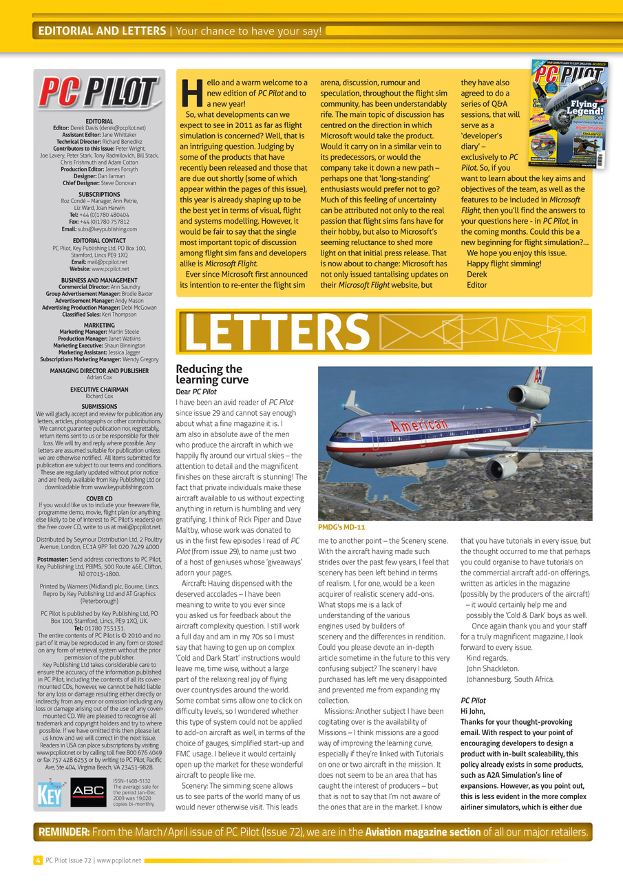 PC Pilot Preview Pages