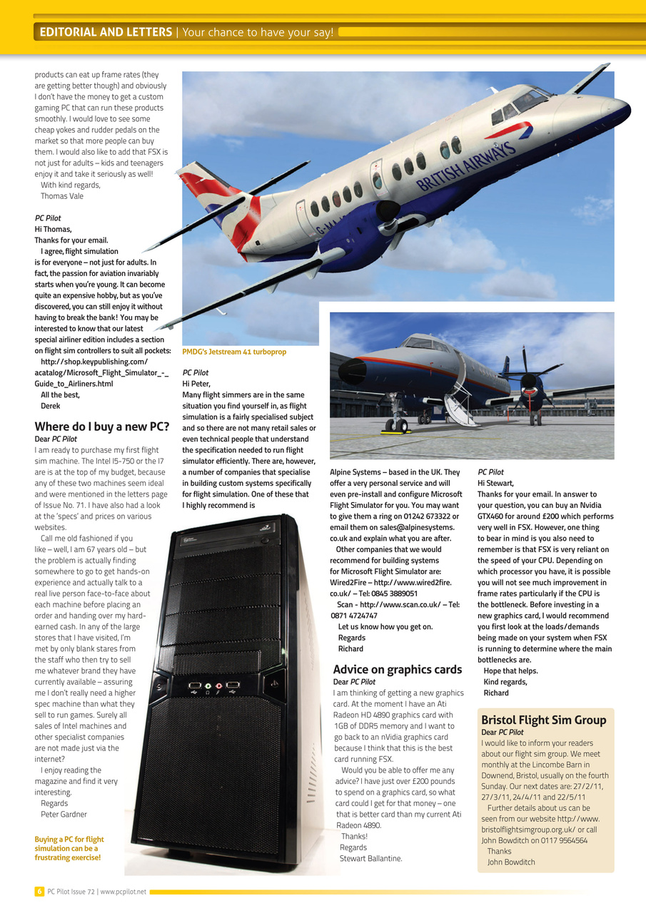 PC Pilot Preview Pages