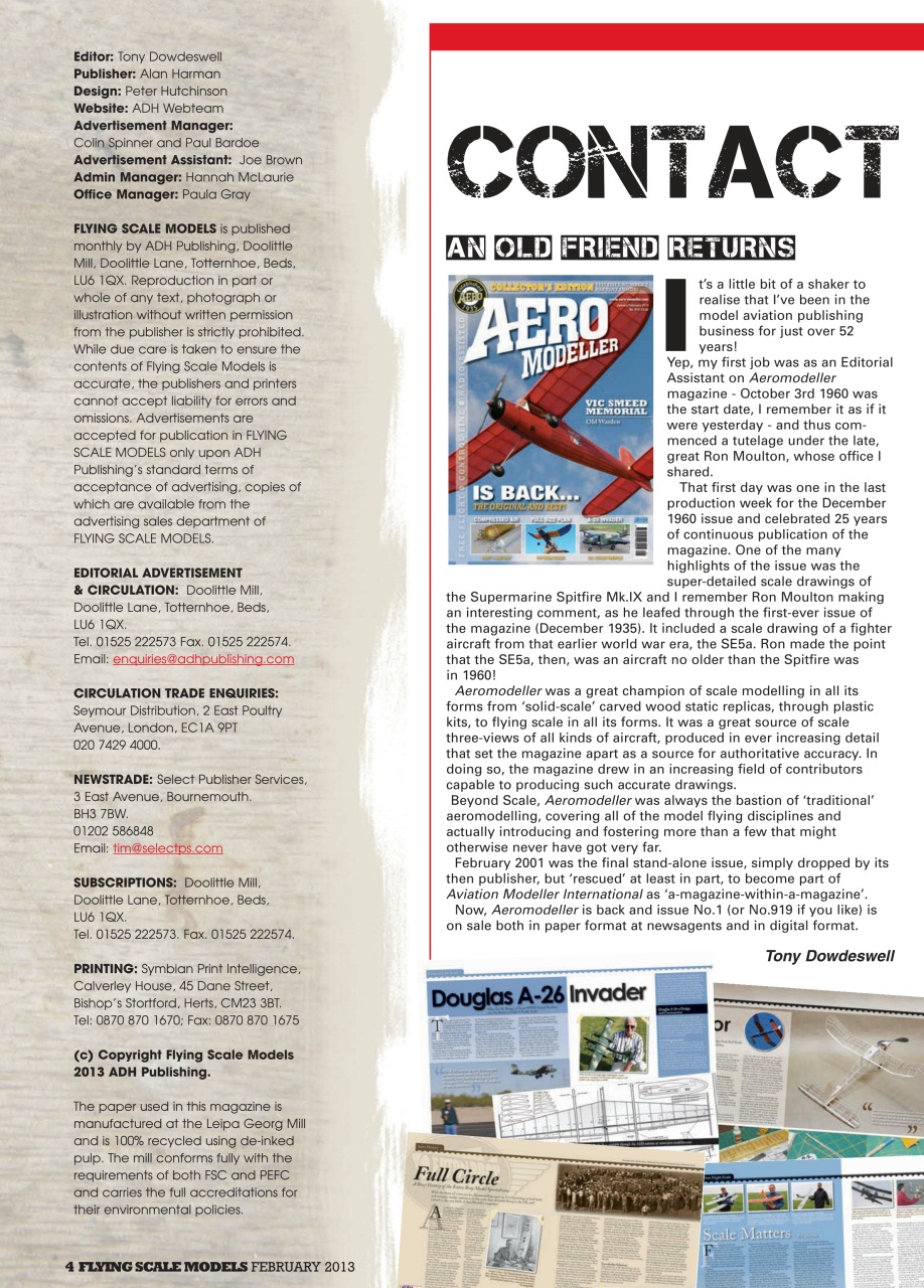 Flying Scale Models Preview Pages