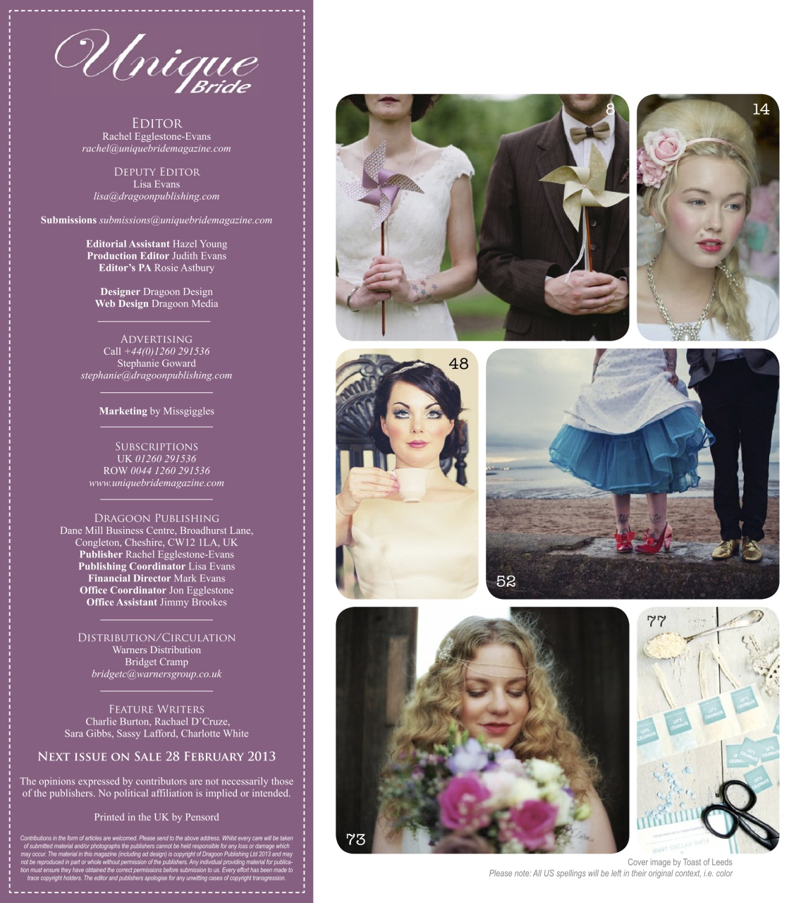 Unique Bride Preview Pages