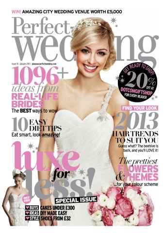 Perfect Wedding issue January 2013