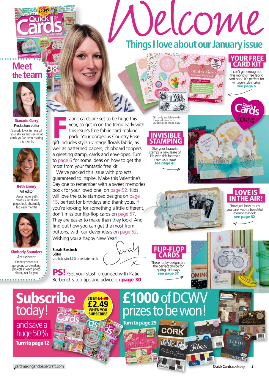 Quick Cards Made Easy Preview Pages