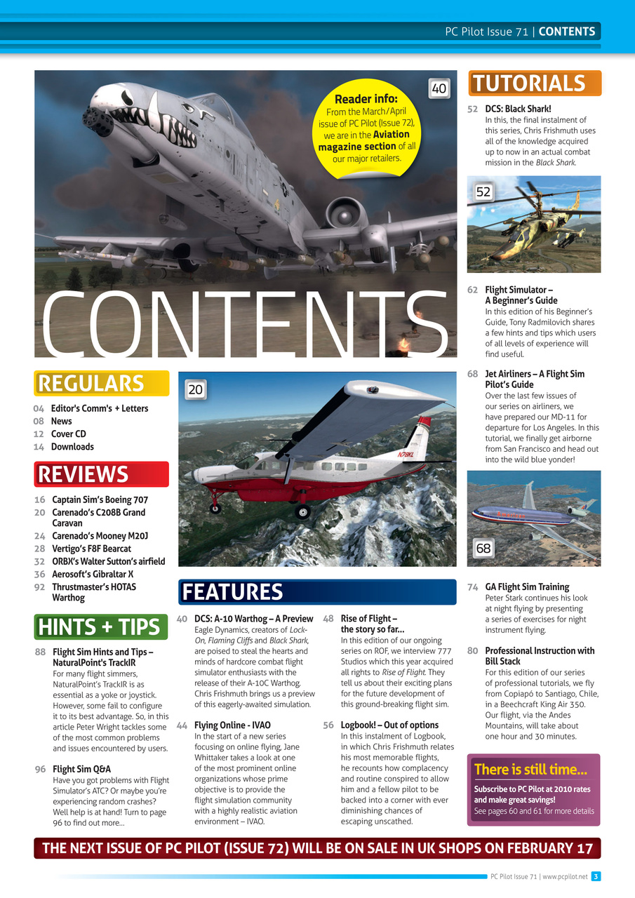 PC Pilot Preview Pages