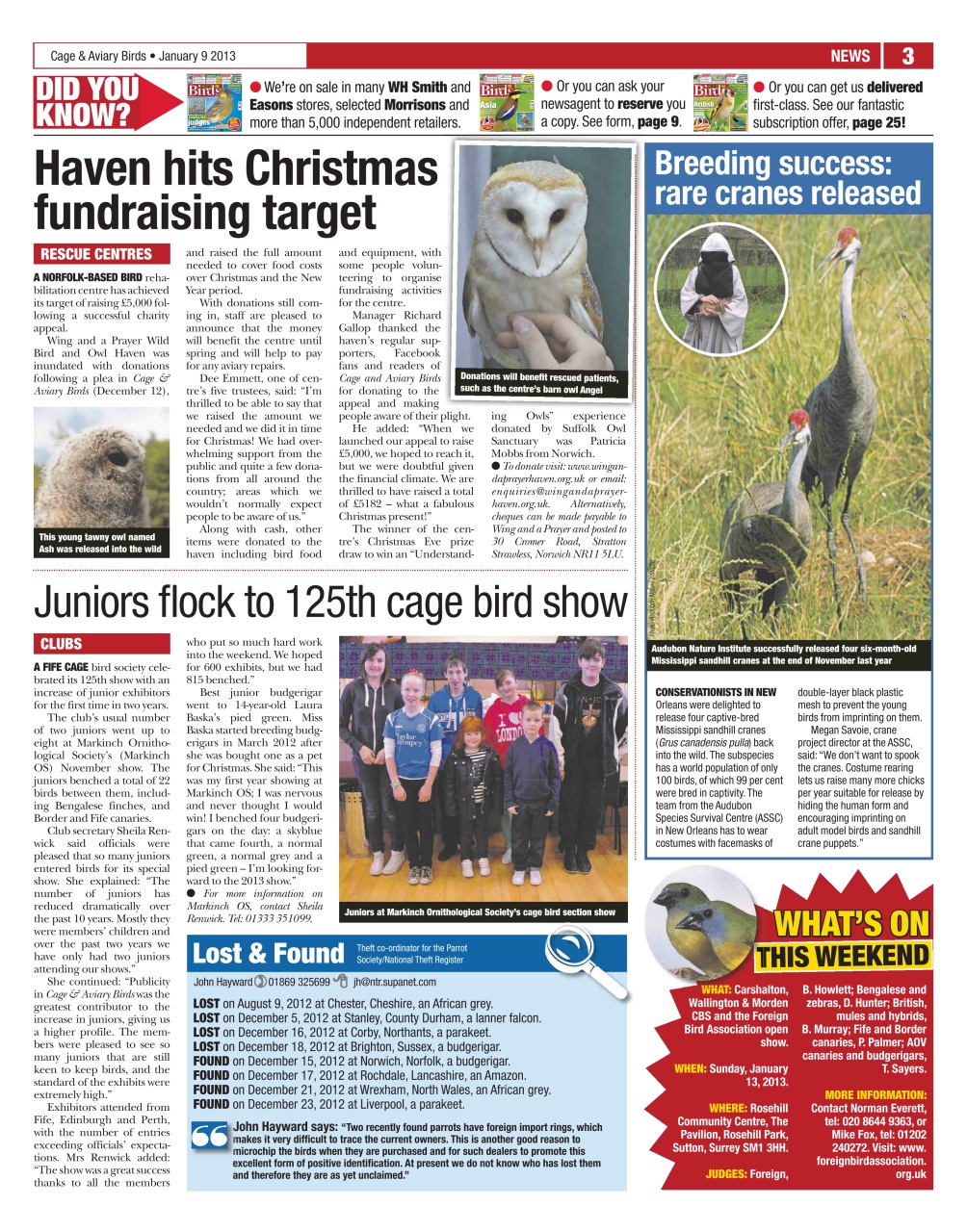 Cage & Aviary Birds Preview Pages