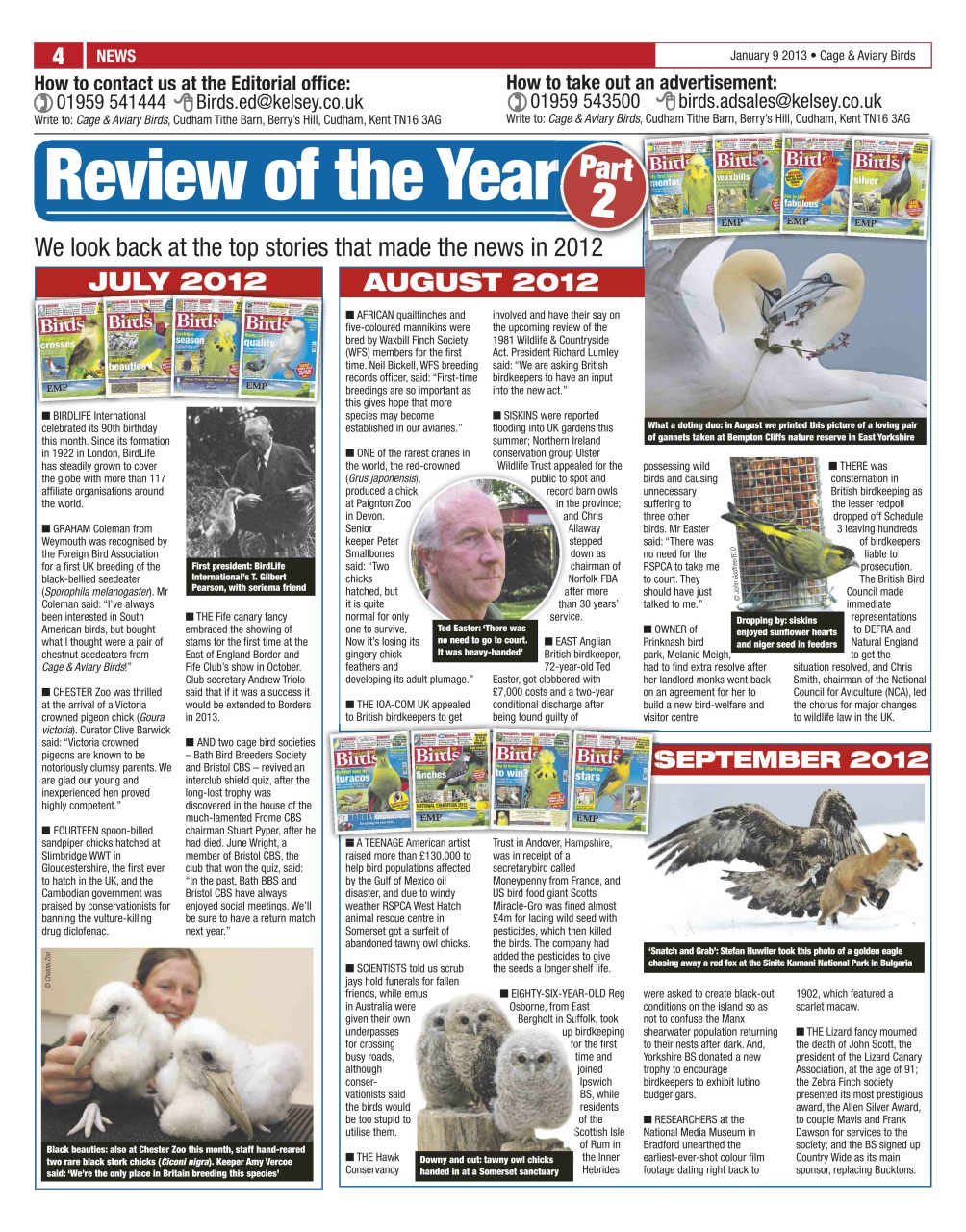 Cage & Aviary Birds Preview Pages