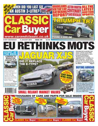 Classic Car Buyer issue CCB January 9 2013