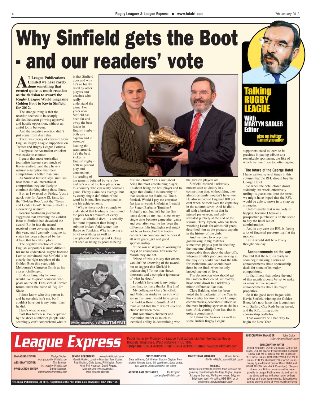 League Express Preview Pages