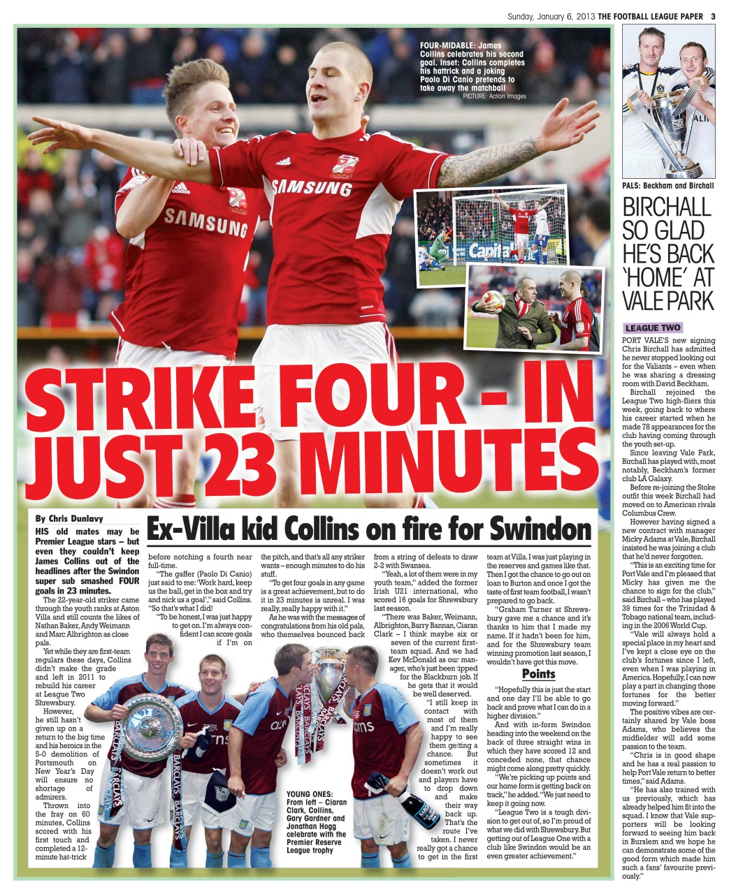 The Football League Paper Preview Pages