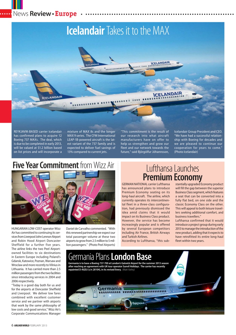 Airliner World Preview Pages