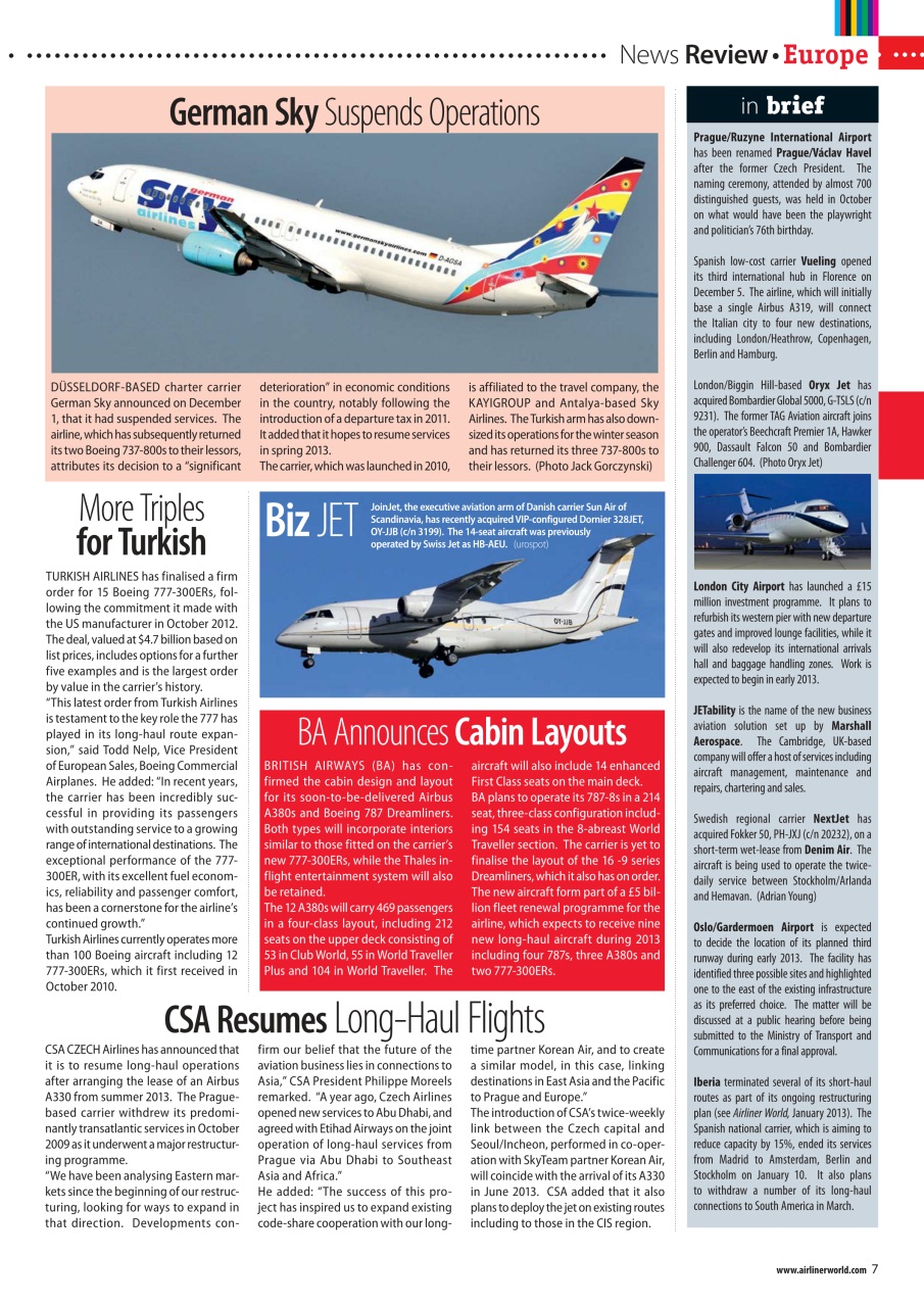 Airliner World Preview Pages