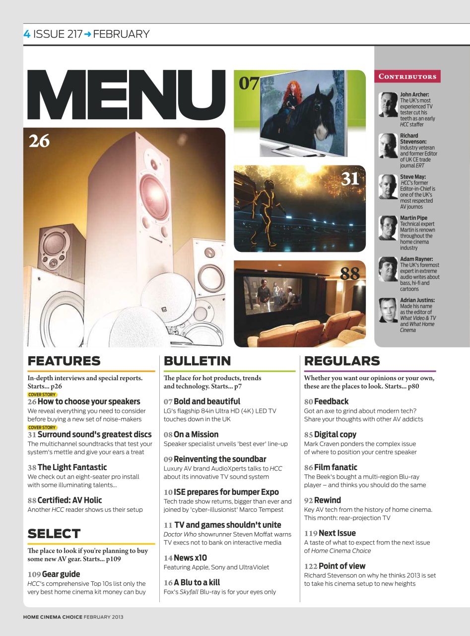 Home Cinema Choice Preview Pages