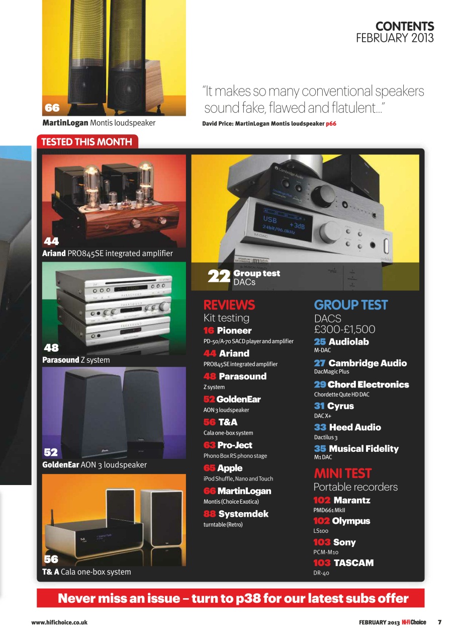 Hi-Fi Choice Preview Pages